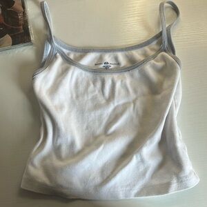 blue and white brandy tank